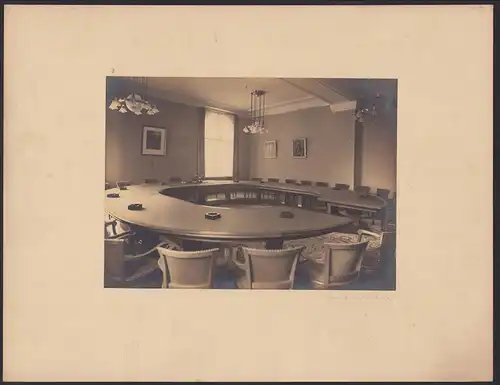 Fotografie Ansicht Neumark, Werdauer Str. 16-18, Bankhaus Heyer, Konferenz-Saal der Firmenleitung, 37 x 29cm
