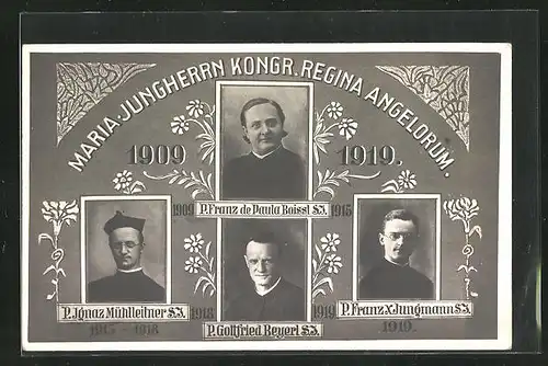 AK Maria-Jungherrn Kong. Regina Angelorum, Portrait P. Franz de Paula Boissl