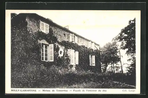 AK Milly-Lamartine, Maison de Lamartin, Facade de l`interieur du clos