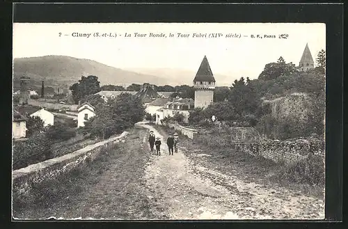 AK Cluny, La Tour Ronde, la Tour Fabri