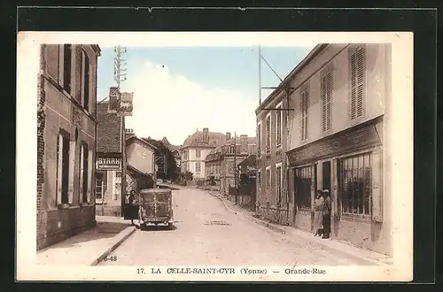 AK La Celle-Saint-Cyr, Grande Rue