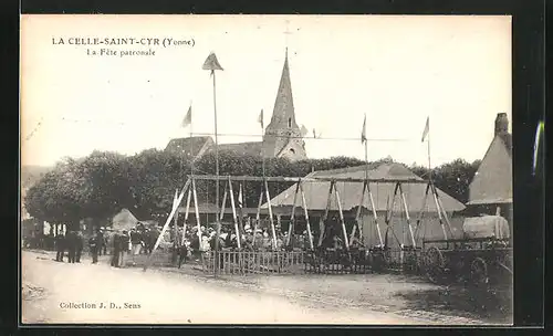 AK La Celle-Saint-Cyr, La Fete patronale