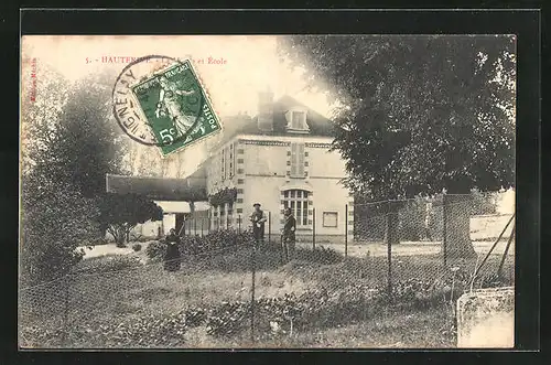 AK Hauterive, La Mairie et Ecole
