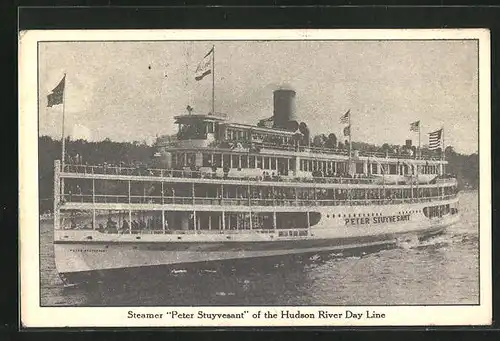 AK Steamer Peter Stuyvesant of the Hudson River Day Line