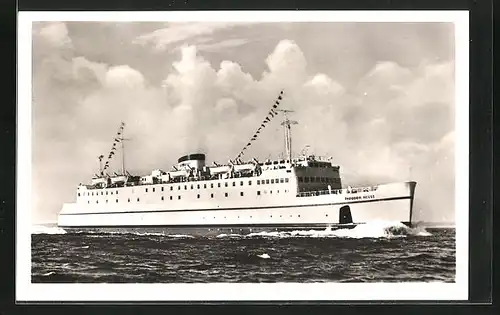 AK Hochsee-Fährschiff Theodor Heuss in voller Fahrt