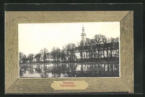 Passepartout-AK Neuzelle, Klosterteich