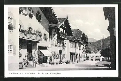 AK Neubeuern a. Inn, Partie am Marktplatz