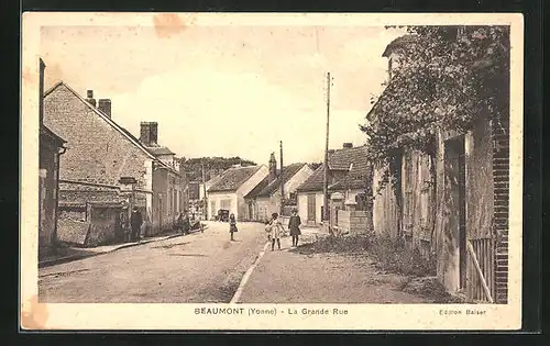 AK Beaumont, La Grande Rue