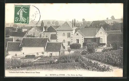 AK Bussy-en-Othe, Un coin du village