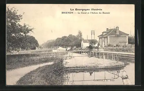 AK Brienon, Le Canal et l`Ecluse du Boutoir