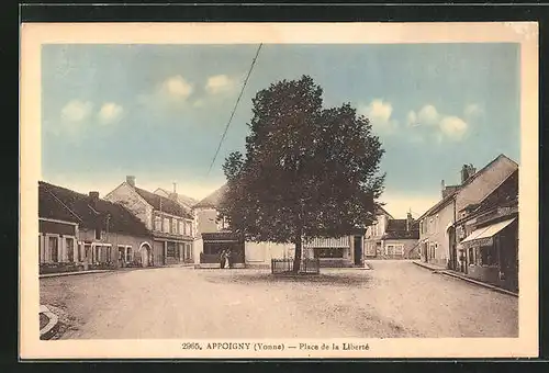 AK Appoigny, Place de la Liberté