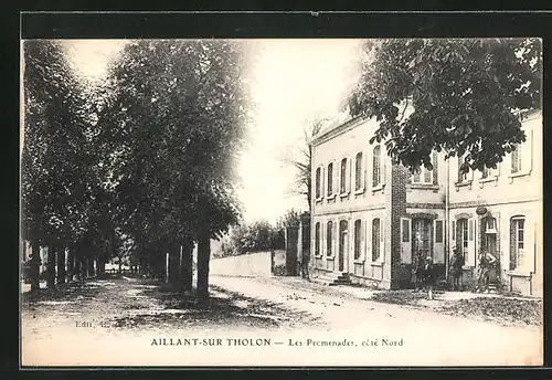 AK Aillant-sur-Tholon, Les Promenades, coté Nord