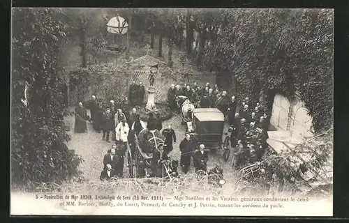 AK Sens, Funerailles de Mgr Ardin, Archeveque de Sens 1911