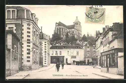 AK Tonnerre, Place Fontaine-aux-Boeufs