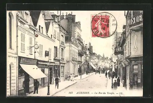 AK Auxerre, Le Rue du Temple