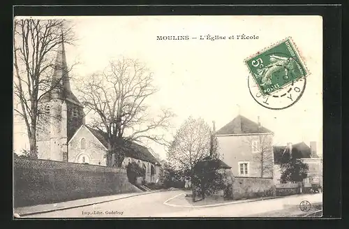 AK Moulins, L`Eglise et l`Ecole