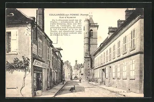 AK Coulanges-sur-Yonne, Rue d`Auxerre