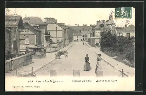 AK Laroche-Migennes, Quartier du Canal, Avenue de la Gare