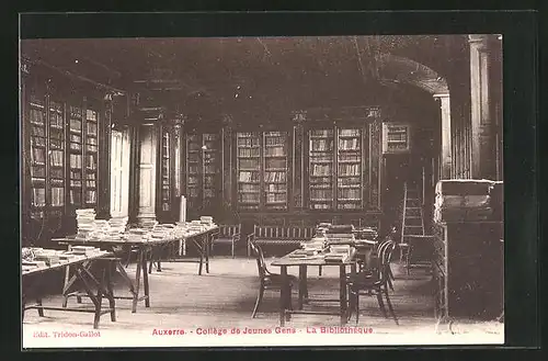 AK Auxerre, Collège de Jeunes Gens, La Bibliothèque