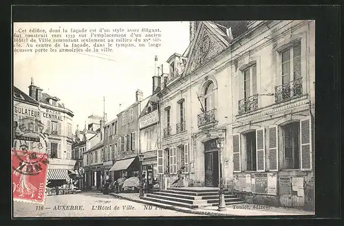 AK Auxerre, L`Hotel de Ville