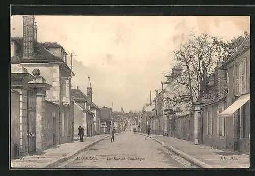 AK Auxerre, La Rue de Coulanges