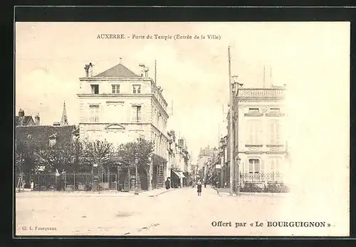 AK Auxerre, Porte du Temple (Entrée de la Ville)