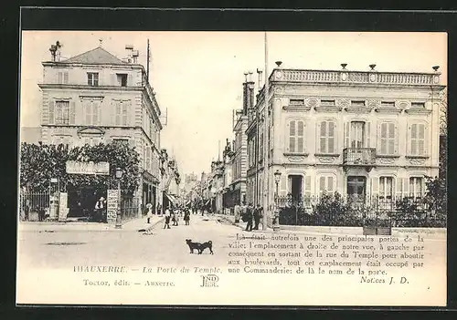 AK Auxerre, La Porte du Temple