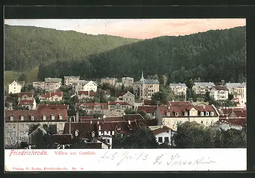 AK Friedrichroda, Villen am Gottlob