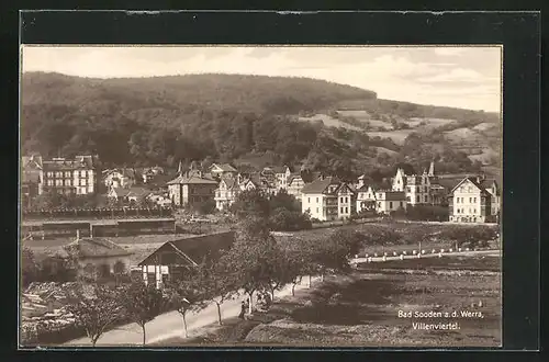 AK Bad Sooden / Werra, Blick zum Villenviertel