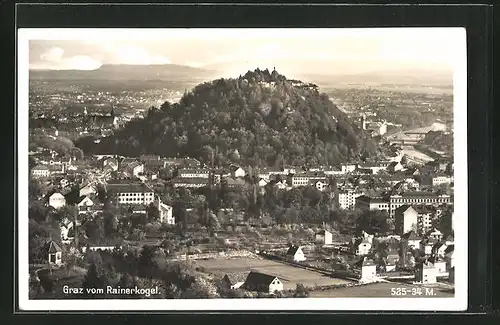 AK Graz, Panoramablick vom Rainerkogel