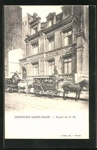 AK Paris, Institut Sainte-Marie, Facade du No. 32