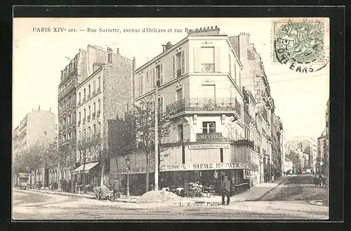 AK Paris, Rue Sarrette, avenue d'Orléans et rue Beaunier
