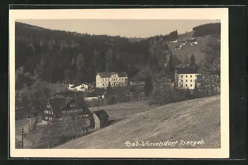 AK Bad Wurzelsdorf, Ortspartie im Gebirge
