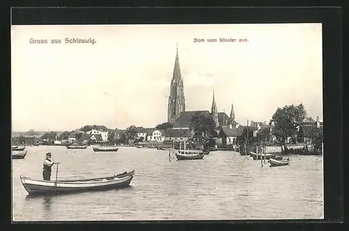 AK Schleswig, Dom vom Kloster aus gesehen