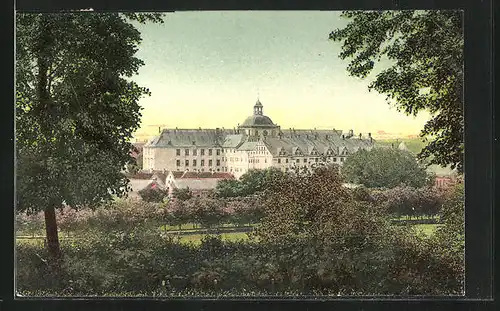 AK Schleswig, Schloss Gottorf, Rückansicht