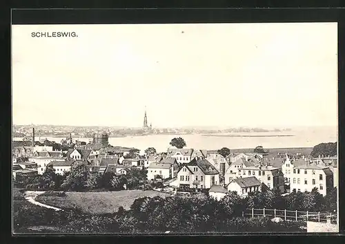 AK Schleswig, Ortsansicht aus der Vogelschau