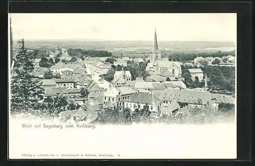 AK Segeberg, Ortsansicht vom Kalkberg aus gesehen