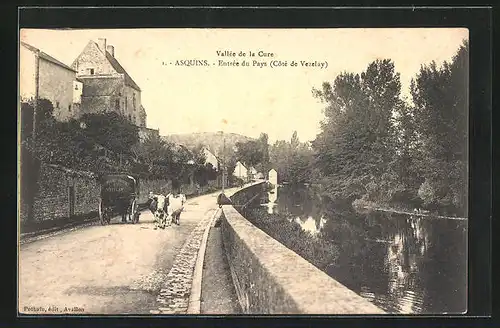 AK Asquins, Une Rue, Vallée de la Cure