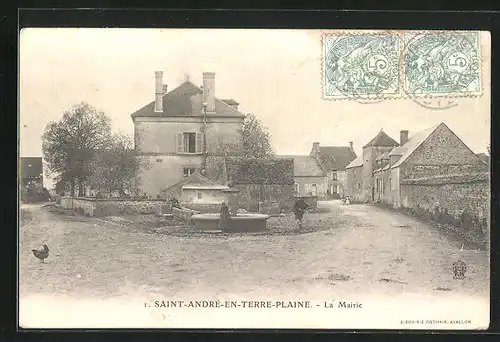 AK Saint-André-en-Terre-Plaine, La Mairie