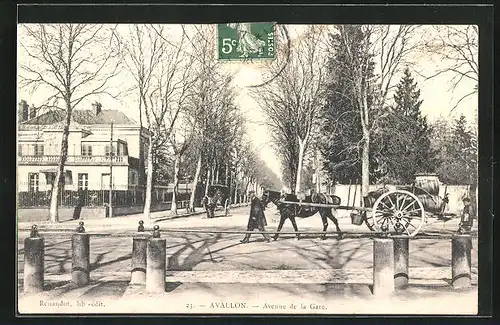 AK Avallon, Avenue de la Gare