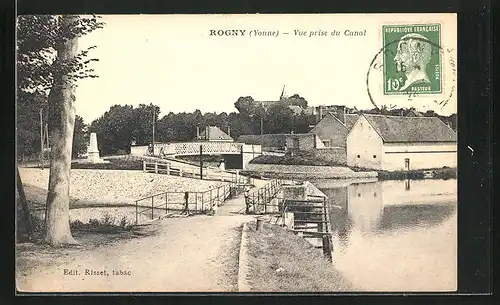 AK Rogny, Vue prise du Canal