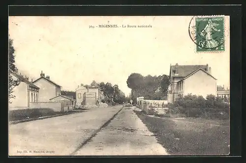 AK Migennes, La Route nationale