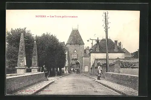 AK Noyers, Les Tours gallo-romaines