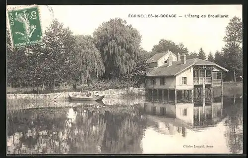 AK Égriselles-le-Bocage, L`Étang de Brouilleret