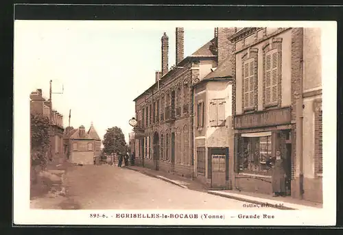 AK Égriselles-le-Bocage, Grande Rue