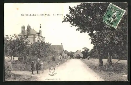 AK Égriselles-le-Bocage, Les Bruns