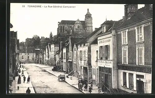 AK Tonnerre, La Rue Général Campenon