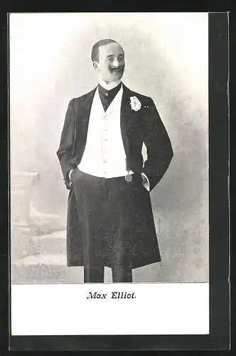 AK Schauspieler Max Elliot im eleganten Abendanzug