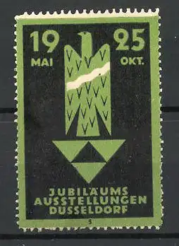 Reklamemarke Düsseldorf, Jubiläums-Ausstellung 1925, Messelogo