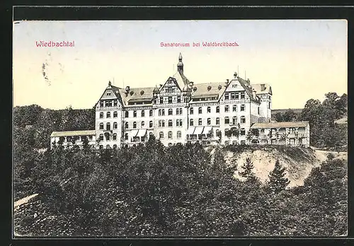 AK Wiedbachtal, Sanatorium bei Waldbreitbach